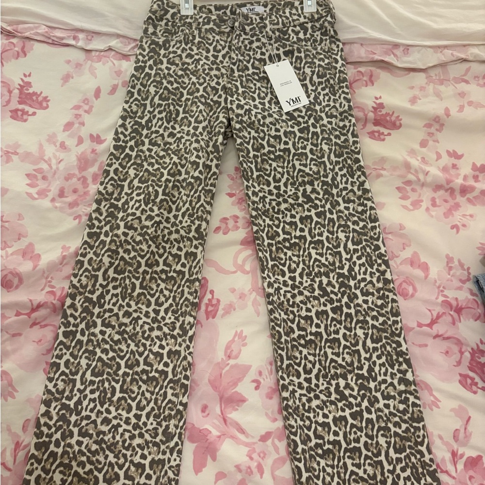 YMI Cheetah print jeans